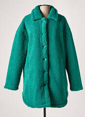 Manteau long vert ICHI pour femme seconde vue