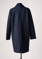 Manteau long bleu ICHI pour femme seconde vue