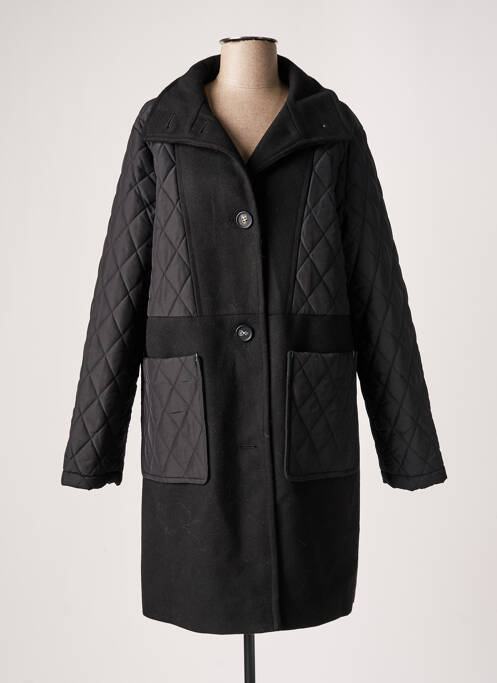 Manteau long coupe droite sans capuche noir WHITE STUFF femme