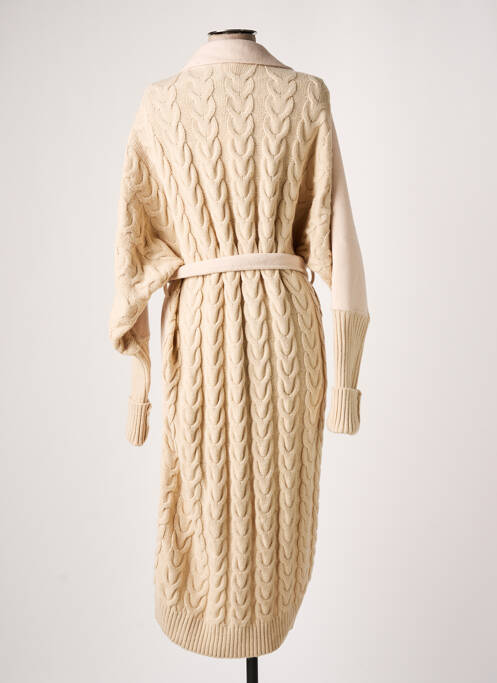 Manteau long beige DIXIE pour femme
