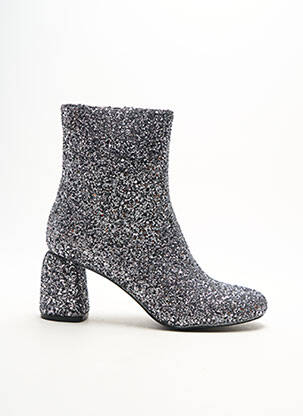 Bottines/boots bout rond talon de 4 à 6cm gris VANESSA WU femme