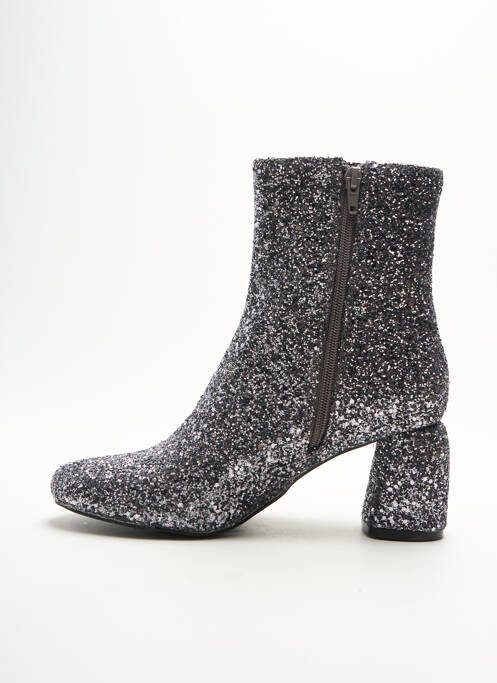 Bottines/boots bout rond talon de 4 à 6cm gris VANESSA WU femme