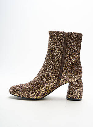 Bottines/boots bout rond talon de 4 à 6cm jaune VANESSA WU femme