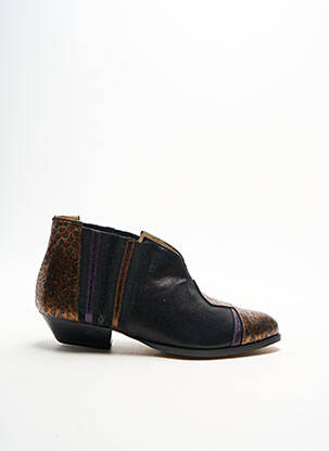Bottines/boots cubain talon plat jusqu'à 3cm noir CRÉATIS femme