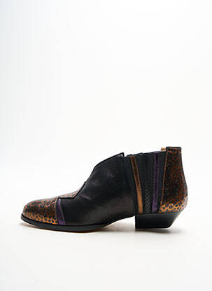 Bottines/boots cubain talon plat jusqu'à 3cm noir CRÉATIS femme