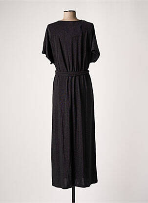 Robe longue manches courtes manches courtes noir GRACE & MILA femme