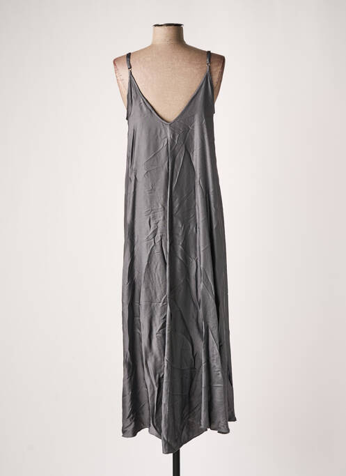 Robe mi-longue gris DIXIE pour femme
