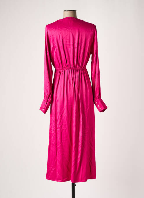 Robe mi-longue violet ANGE pour femme