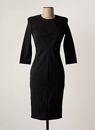 Robe mi-longue manches 3/4 manches 3/4 noir RELISH femme
