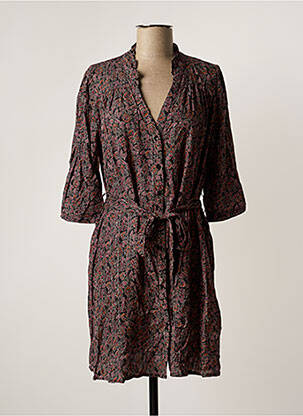 Robe courte manches 3/4 manches 3/4 noir GRACE & MILA femme
