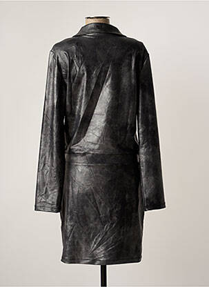 Robe mi-longue manches longues manches longues gris HBT femme