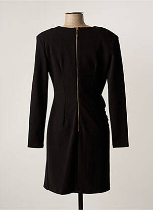 Robe courte fermeture zippée au dos manches longues noir RELISH femme
