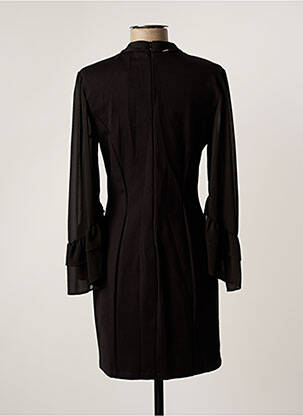 Robe mi-longue manches longues manches longues noir FRACOMINA femme
