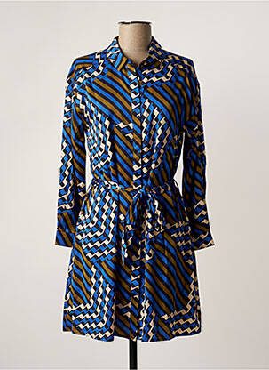 Robe courte bleu FREEMAN T.PORTER pour femme