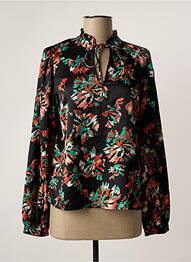 Blouse imprimé fleurs manches longues noir VERO MODA femme