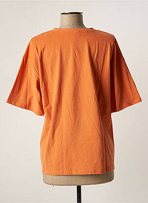 T-shirt coupe droite manches courtes orange GRACE & MILA femme