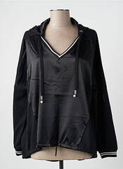 Sweat-shirt à capuche noir FRACOMINA pour femme seconde vue