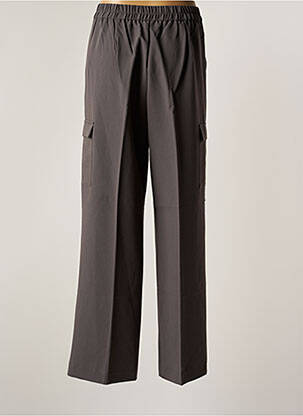 Pantalon cargo coupe droite taille normale gris GRACE & MILA femme