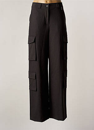 Pantalon cargo taille élastique taille normale gris RELISH femme