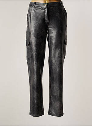 Pantalon cargo slim taille normale gris HBT femme