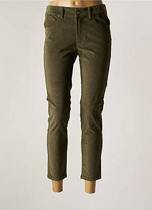 Pantalon 7/8 stretch taille normale vert FRACOMINA femme