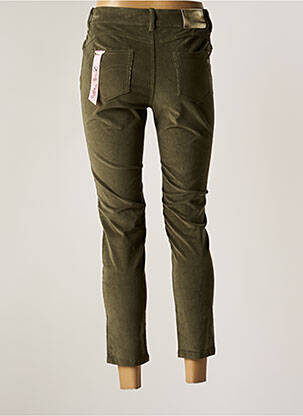Pantalon 7/8 stretch taille normale vert FRACOMINA femme