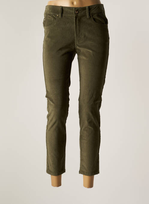 Pantalon 7/8 vert FRACOMINA pour femme