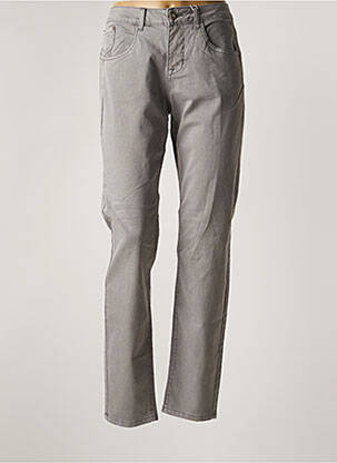 Jeans coupe droite stretch taille normale gris CREAM femme