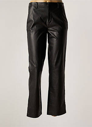 Pantalon droit fermeture zippée sous rabat avec crochet taille normale noir VERO MODA femme