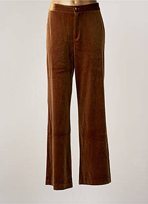 Pantalon large marron ATTENTIF pour femme