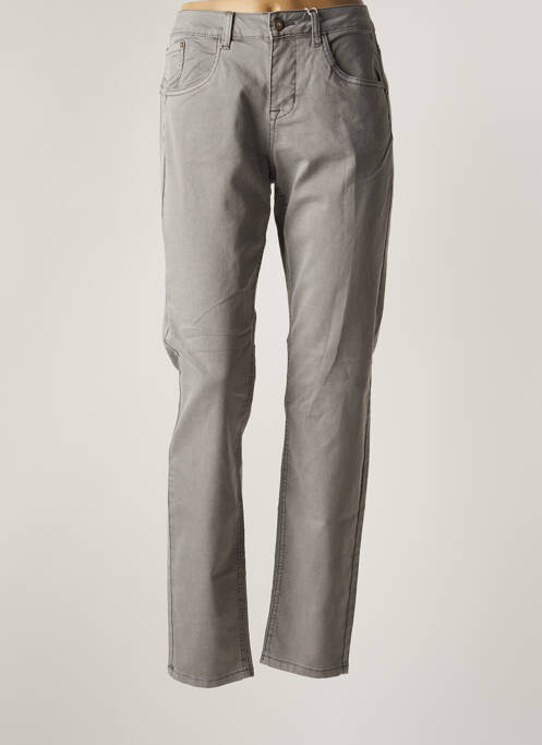 Jeans coupe droite stretch taille normale gris CREAM femme