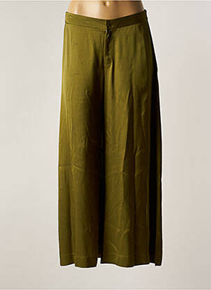 Pantalon 7/8 taille haute taille haute vert KARMA KOMA femme