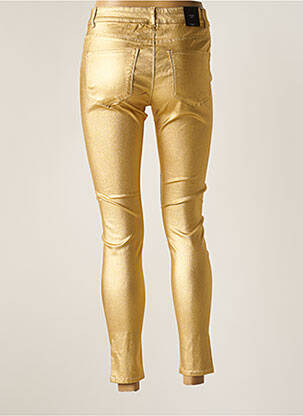 Pantalon 7/8 stretch taille normale jaune VERO MODA femme