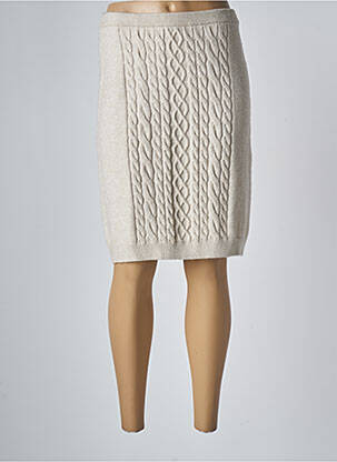 Jupe mi-longue taille normale beige CREAM femme