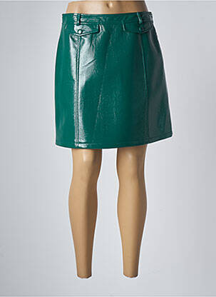 Jupe courte coupe droite vert LA PETITE FRANCAISE femme