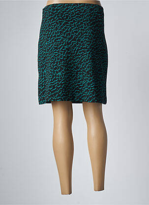 Jupe courte coupe droite vert ICHI femme