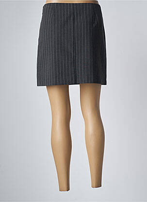 Jupe courte coupe droite gris ONLY femme