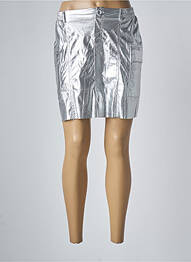 Jupe courte poches gris ANGE femme