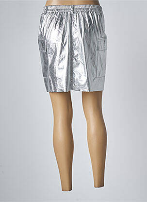 Jupe courte poches gris ANGE femme