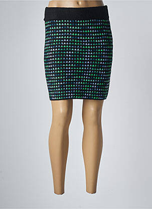 Jupe courte coupe droite vert Y.A.S femme