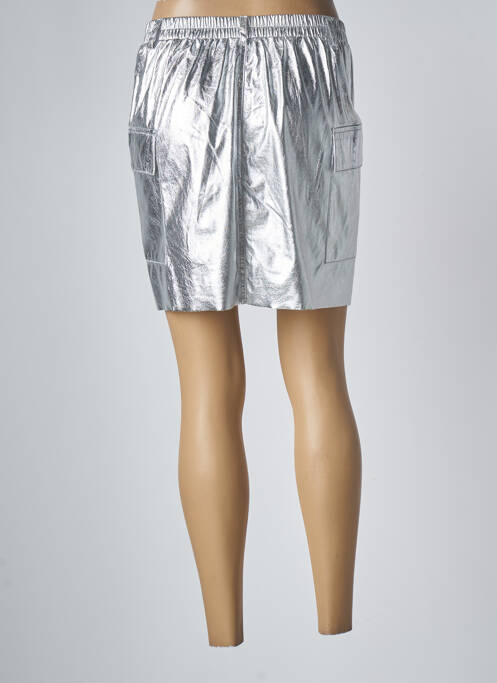 Jupe courte poches gris ANGE femme