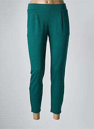 Pantalon chino vert ICHI pour femme