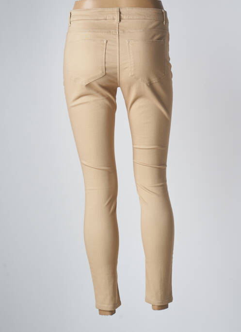 Pantalon slim beige VERO MODA pour femme
