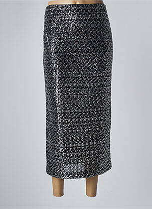 Jupe mi-longue stretch noir IMPERIAL femme