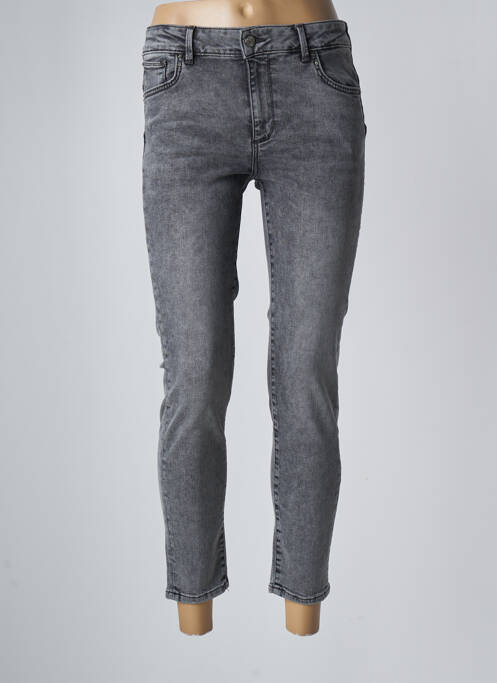 Jeans coupe slim gris FRACOMINA pour femme