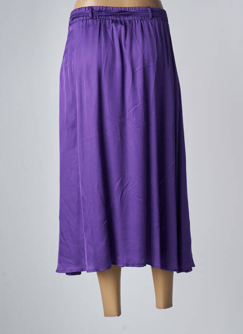 Jupe mi-longue violet LA PETITE FRANCAISE pour femme