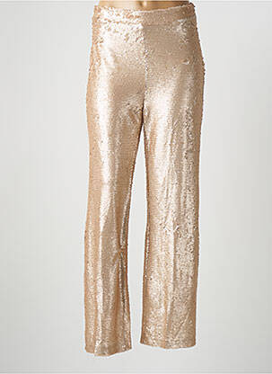 Pantalon droit stretch taille haute rose EXQUISS'S femme