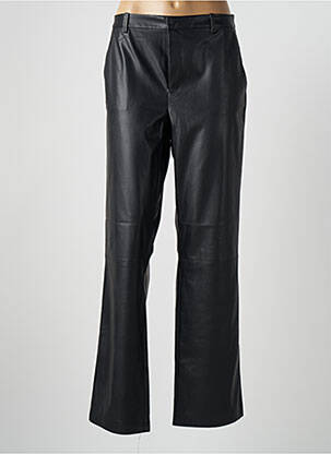 Pantalon droit fermeture zippée sous rabat avec crochet taille normale noir VERO MODA femme