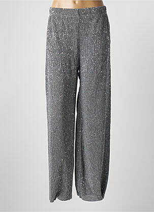 Pantalon large gris GRACE & MILA pour femme