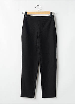 Pantalon droit stretch taille normale noir PIECES femme